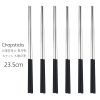 6xBLKSILV Chopsticks